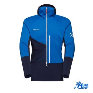 Mammut Muška jakna Eiger Speed ML Hybrid Half Zip Hoodie Azurit/Night