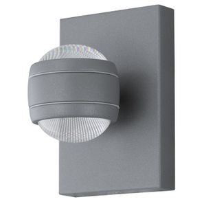 Eglo Sesimba spoljna zidna lampa/2, led, 2x3,7w, čelik/srebrna