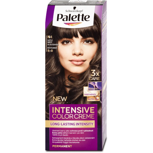Palette Intensive Color Creme Farba za kosu N4 5-0 Svijetlosmeđa  slika 1