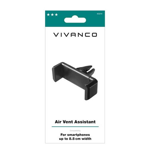 Auto nosač VIVANCO 63214 Assistant, za ventilaciju, crni slika 1