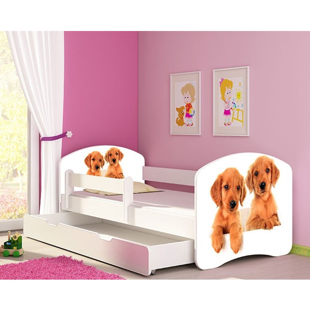 ACMA Dječiji krevet Acma II sa ladicom White - 180x80cm - Dezen 39 slika 1