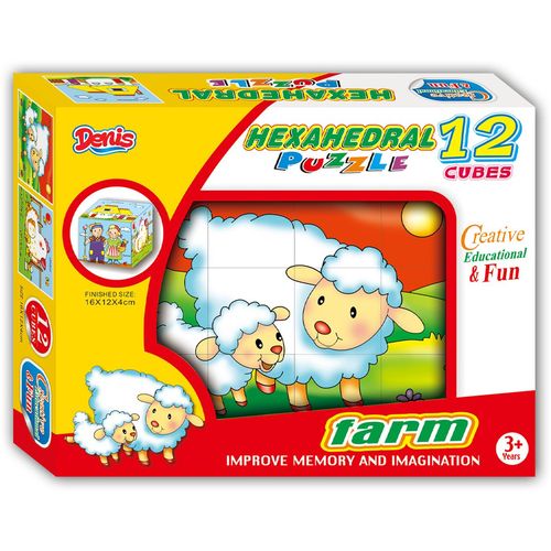 Denis Puzzle / Slagalica od 12 kocki, Farma slika 1