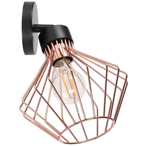 TOOLIGHT Zidna svjetiljka metalna Loft rozo crna APP534-1W slika 6