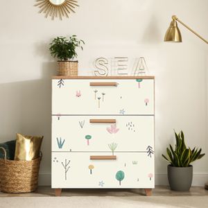 Leva Gravis Jungle Atlantic Pine Bijela Komoda