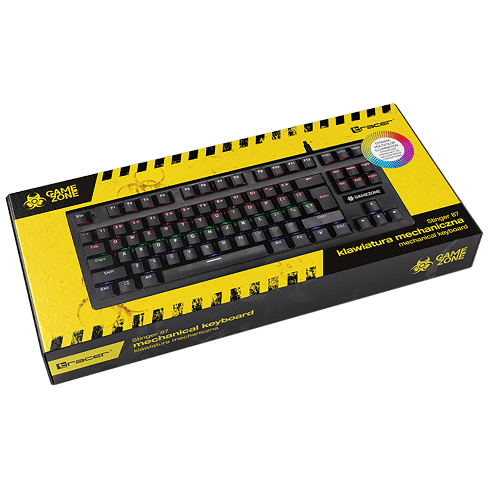 Tracer Tastatura sa LED osvjetljenjem, gaming, mehanička - GAMEZONE STINGER 87 slika 2