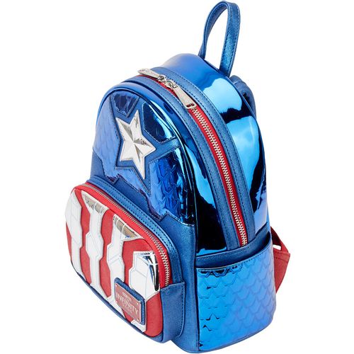 Loungefly Marvel Captain America metallic backpack 26cm slika 2