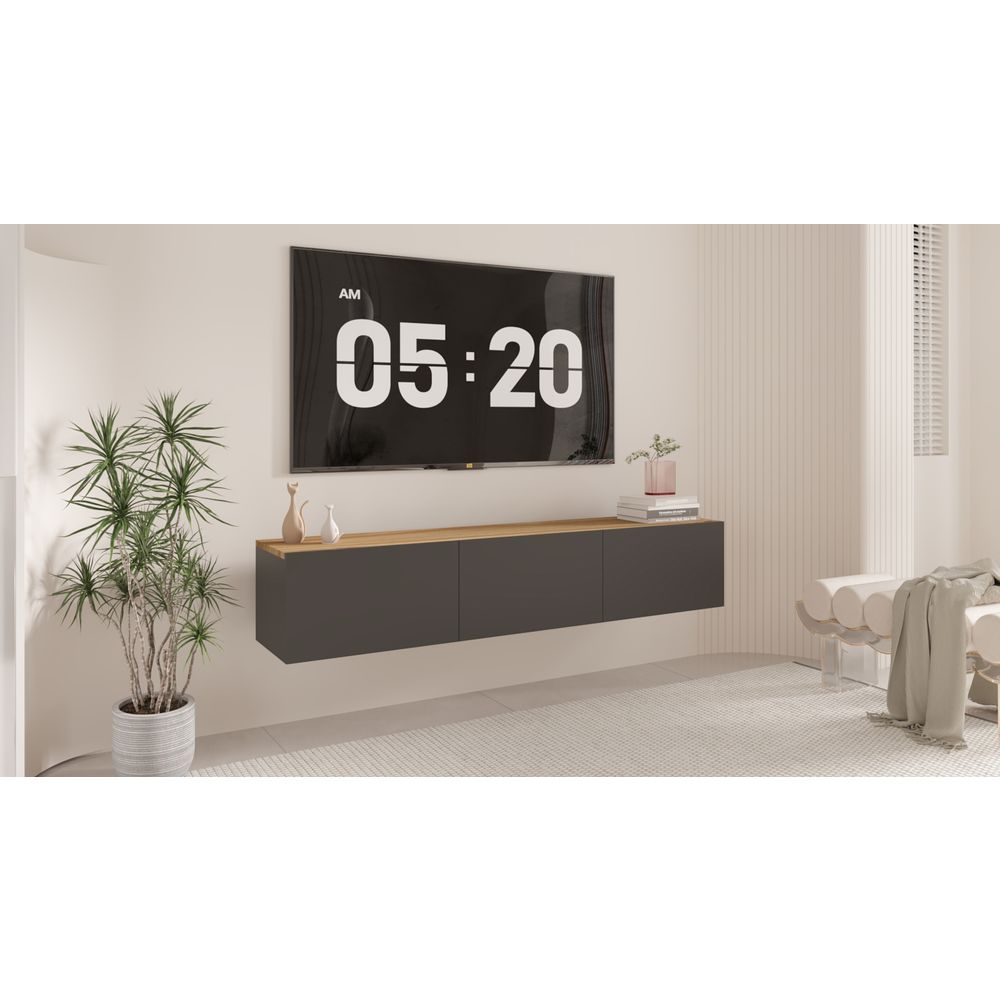TV Kabinet Montiran na Zid Aspen Antracit slika 1