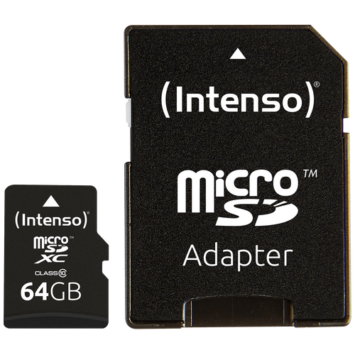 (Intenso) Micro SD Kartica 64GB Class 10 sa adapterom - SDXCmicro+ad-64GB/Class10 slika 2