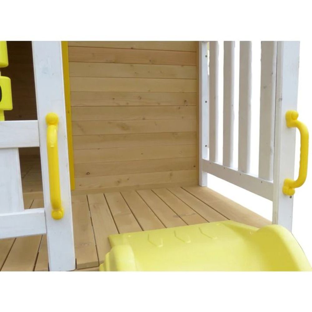 Kinder Home Drvena kućica za djecu sa pješčanikom i toboganom slika 16