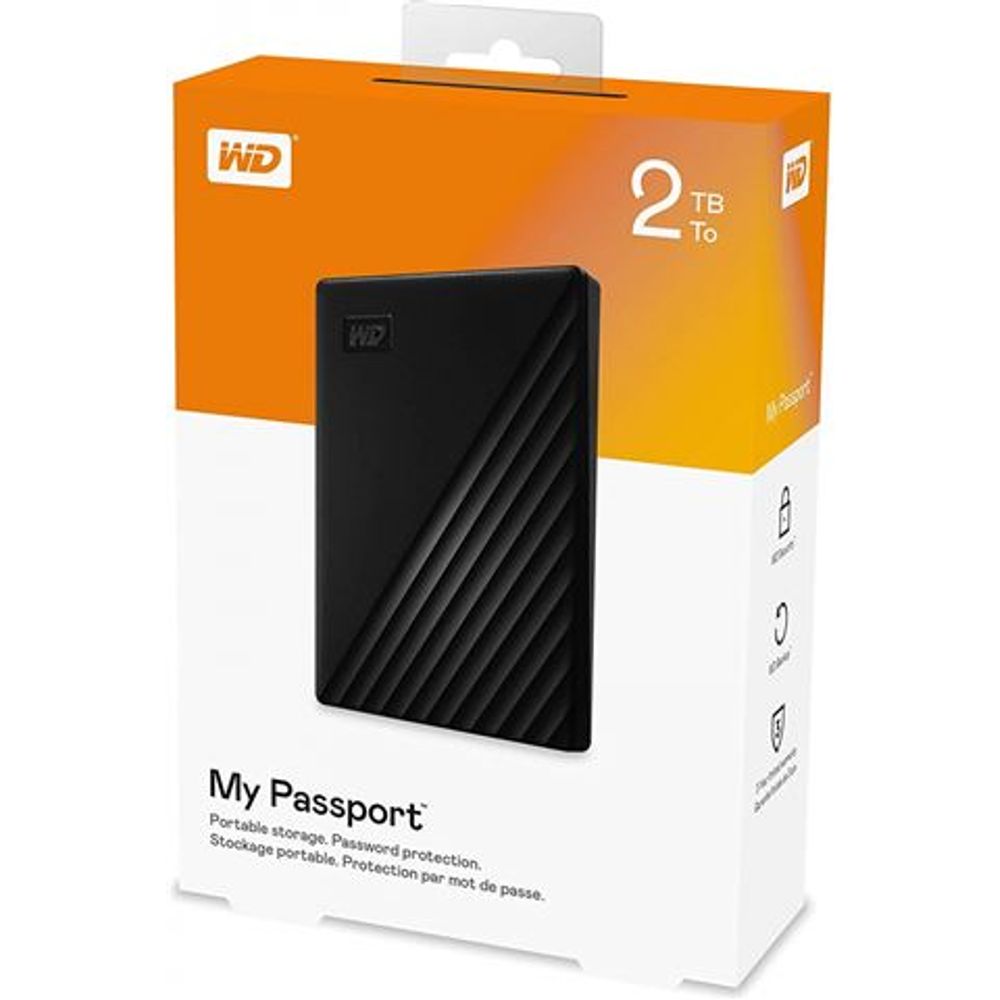 HDD Eksterni WD My Passport Black 2TB 2,5" WDBYVG0020BBK-WESN slika 1