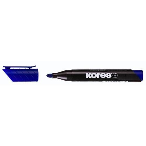 Flomaster Kores, permanent marker, 2093, 1-3 mm, plavi slika 2