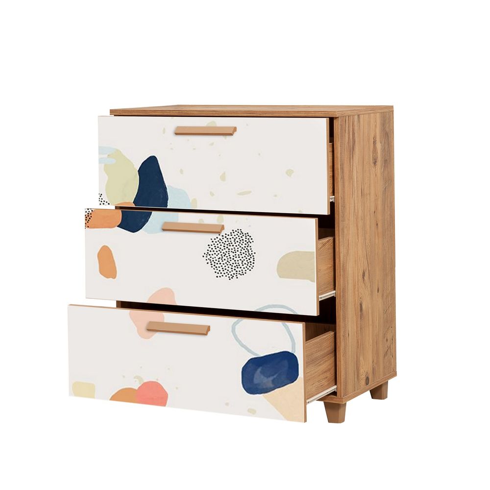 Leva Gravis Pied Atlantic Pine Bijela Komoda slika 3