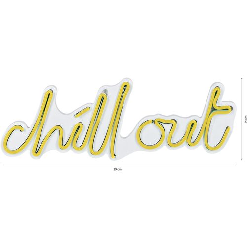 Wallity Ukrasna plastična LED rasvjeta, Chill Out - Yellow slika 8