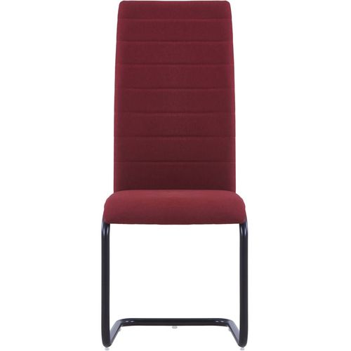 Konzolne blagovaonske stolice od tkanine 4 kom boja vina slika 19