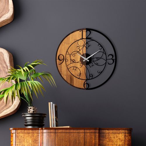 Wallity Ukrasni drveni zidni sat, Wooden Clock - 56 slika 2
