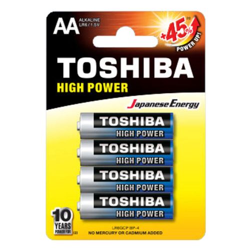 Toshiba High Power Alkalna Baterija Lr6 Bp 4/1 slika 1