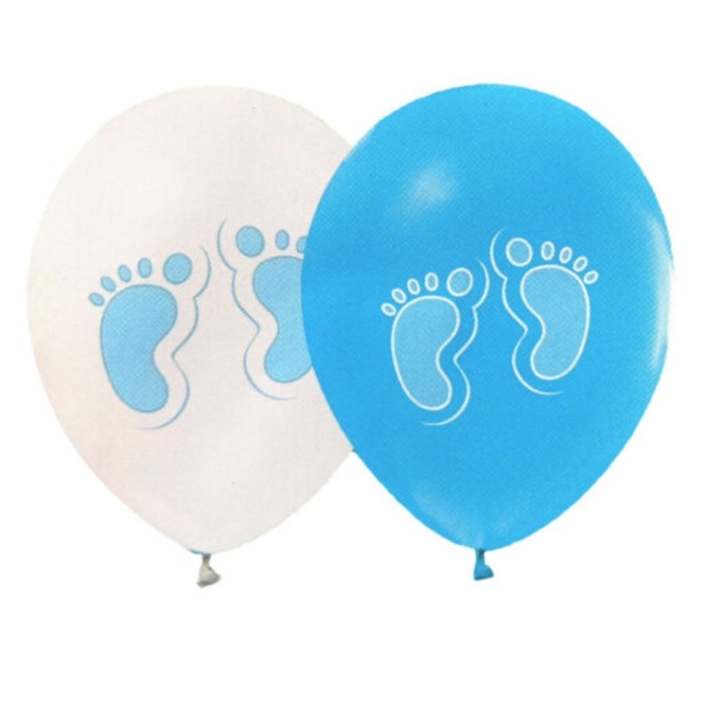 Baloni set 8/1 30 cm BLUE TINY FEET slika 2