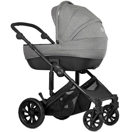 Kinderkraft kolica Prime Lite 2u1, siva slika 5