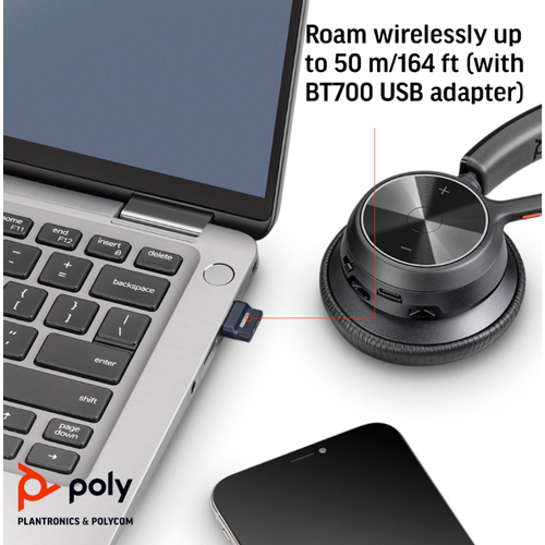 HP Poly Voyager 4320 USB-C Headset +BT700 dongle 76U50AA slika 5