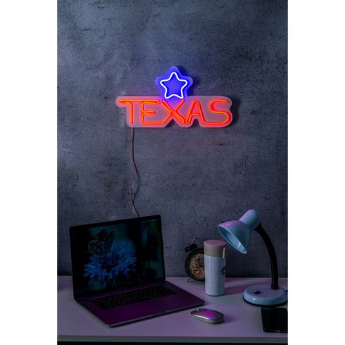 Wallity Ukrasna plastična LED rasvjeta, Texas Lone Star Blue slika 9