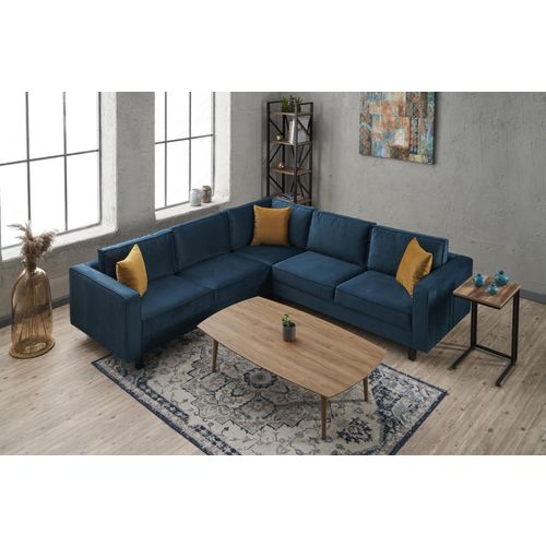 Kale Velvet - Ugao Sofa u Boji Maslinasto Zelene slika 2