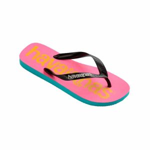 Ženske Japanke Havaianas Top Logomania - Plava i Roza