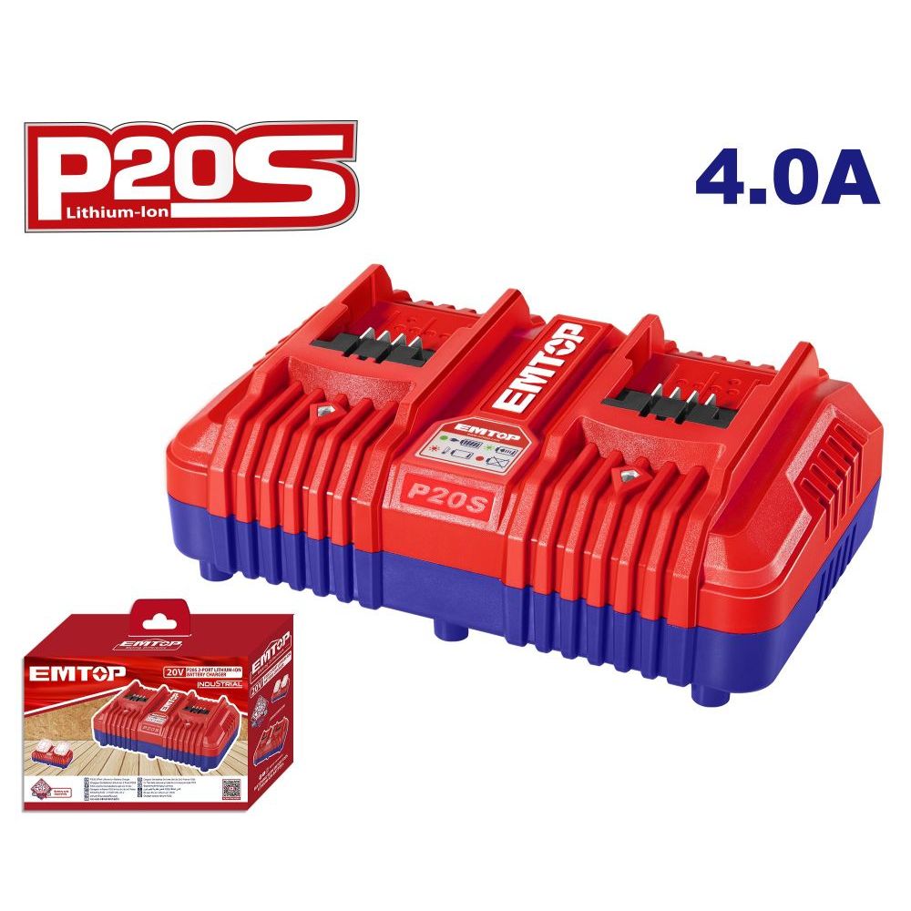Dupli punjač 4A P20S Emtop EFCR20403 slika 1