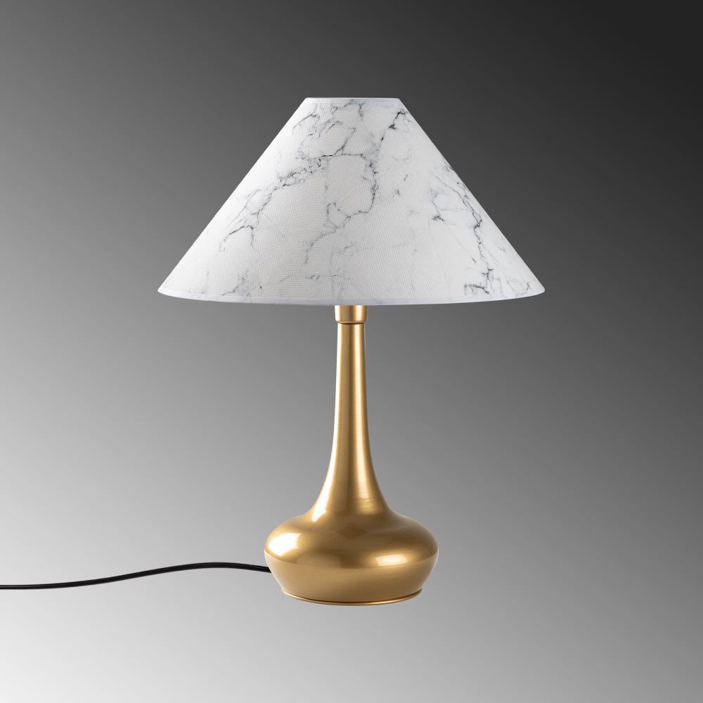 Luna - Zlatno-bijela stolna lampa 15259 slika 6