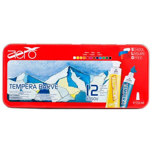 Aero Tempera 7,5 ml tubice, 12 kom u limenoj kutiji - Design Triglav 9201-1912 slika 2