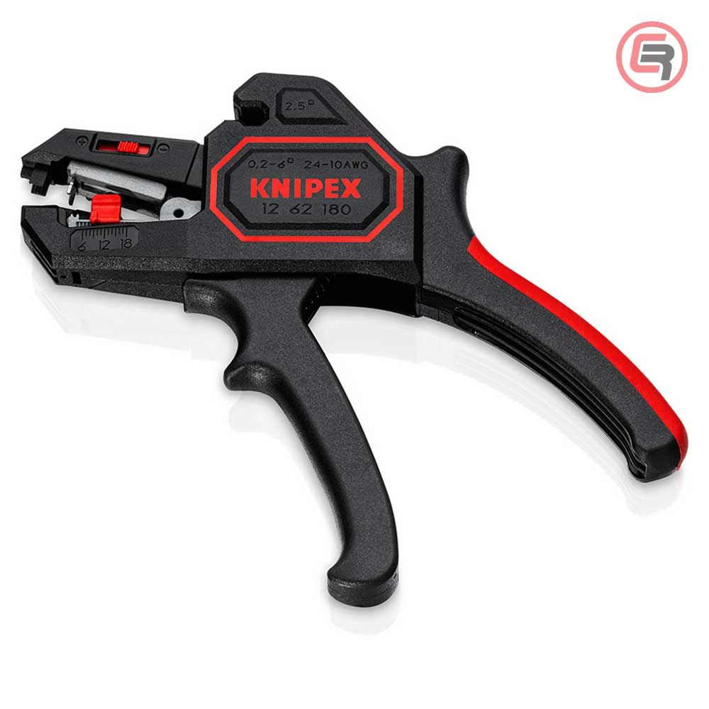 Knipex Kliješta Za Skidanje Izolacije 0,2 - 6,0 mm2 Automatska - 12 62 180 slika 2
