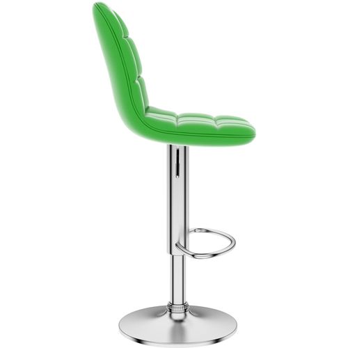 Barski stolac od umjetne kože zeleni slika 26