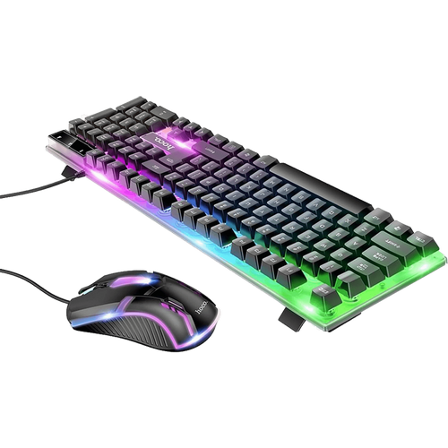 hoco. Tipkovnica+miš, gaming set, RGB osvjetljenje, USB - GM11 slika 4