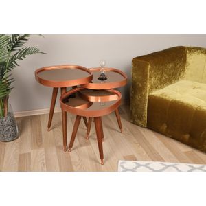 Pizzo Rose Gold
Walnut Nesting Table (3 Pieces)