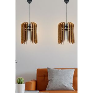 211-LK2 Walnut Chandelier