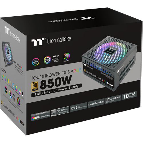 Thermaltake napajanje TOUGHPOWER GF3 ARGB 850W slika 5