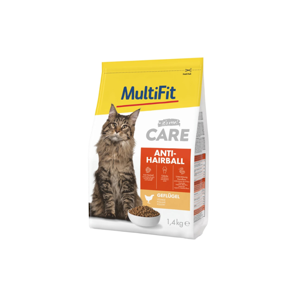 MultiFit Anti Hairball Piletina 1,4 kg slika 1