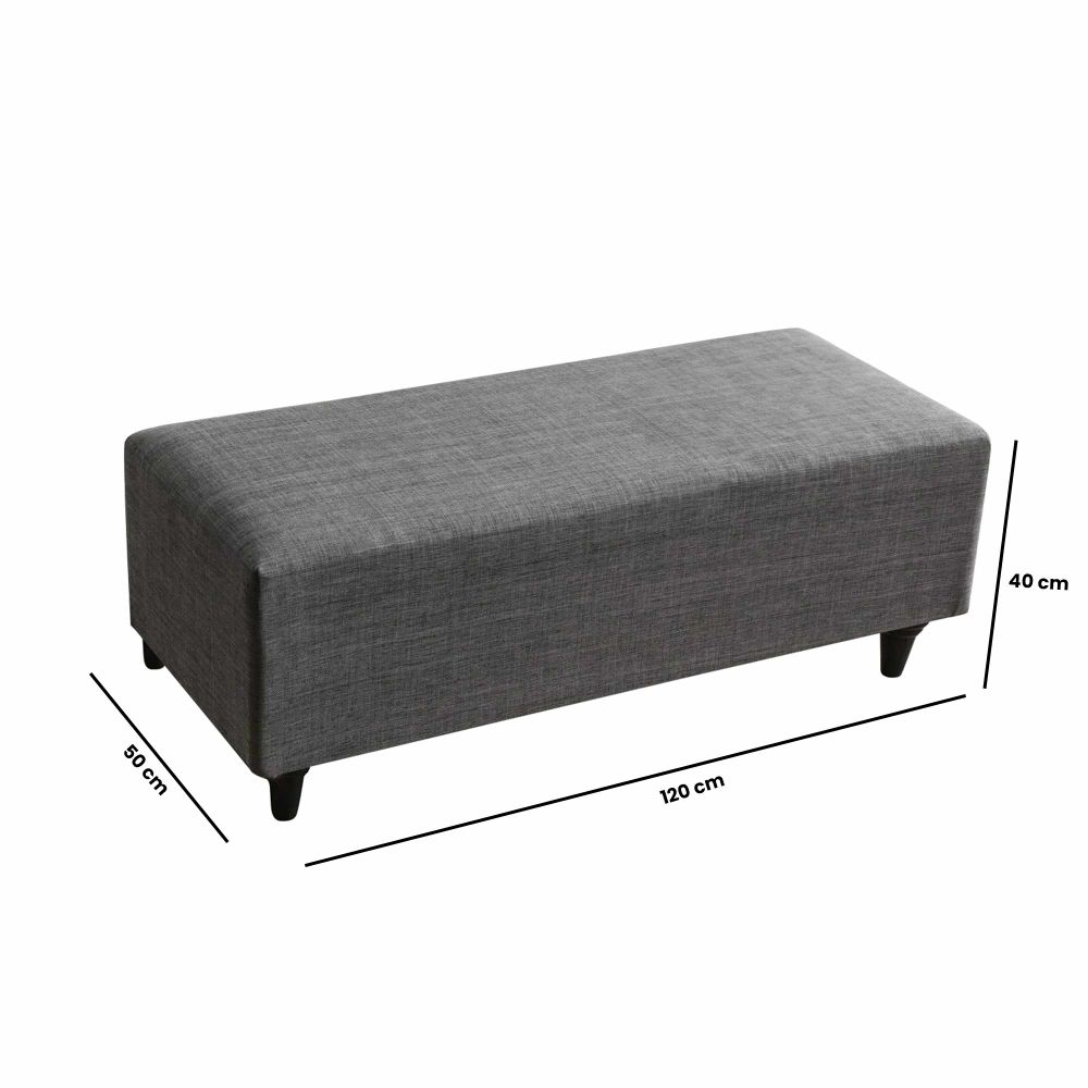 Pouffe Flavia - Siva slika 5