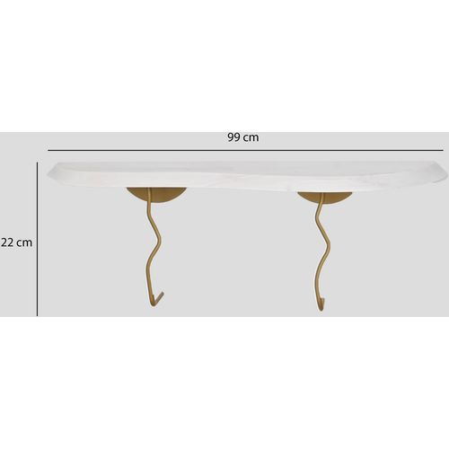 Lierre - Gold, White Gold
White Wall Shelf slika 7