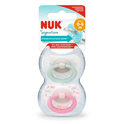 NUK duda varalica - silikon Signature (0-6 m), 2 kom multicolor 10730617 slika 2