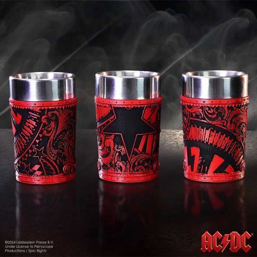 NEMESIS NOW ACDC LOGO SHOT GLASS SET (SET OF 3) 8.7CM slika 9