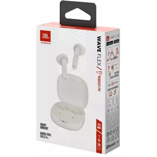 JBL WAVE FLEX TWS WHITE  Bežične Bluetooth slušalice Ear-bud slika 8