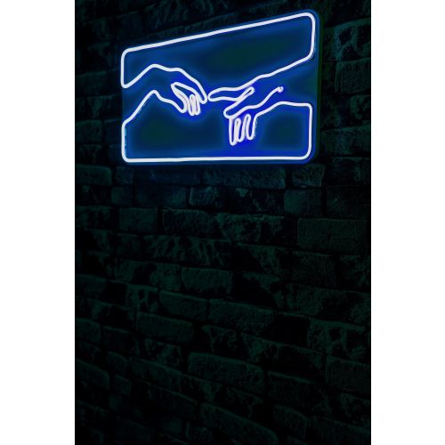 Wallity Ukrasna plastična LED rasvjeta, Creation of Adam - Blue slika 11