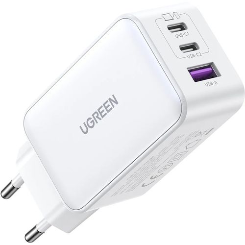 Ugreen USB-A i 2x USB-C 65W GaN brzi punjač - kutija slika 1