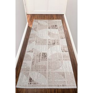 Elex 5207 Smeđi Tepih za Hol (80 x 400 cm)