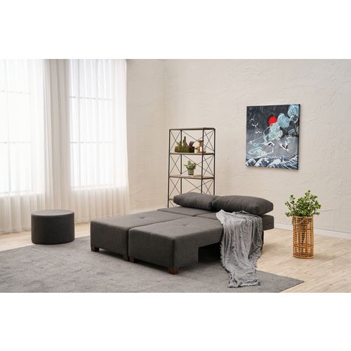 Perenna Linen - Anthracite Anthracite 3-Seat Sofa-Bed slika 3