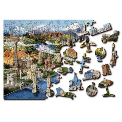 Wooden City Drvene puzzle - znamenitosti M slika 1