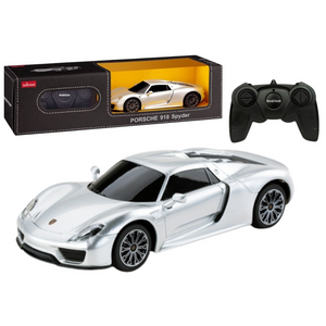 Licencirani auto na daljinsko upravljanje Porsche 918 Spyder 1:24 - srebrni