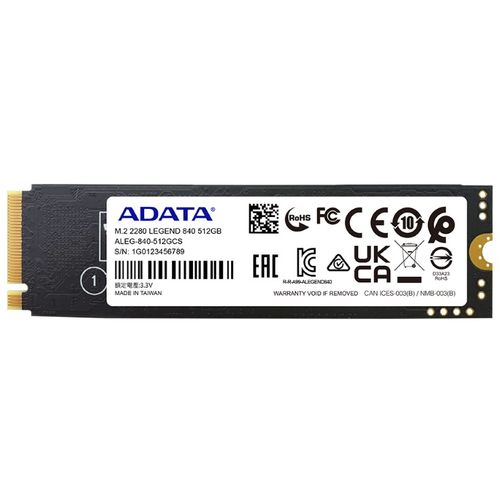 A-DATA SSD 512GB M.2 PCIe Gen4 x4 LEGEND 840 ALEG-840-512GCS  slika 6