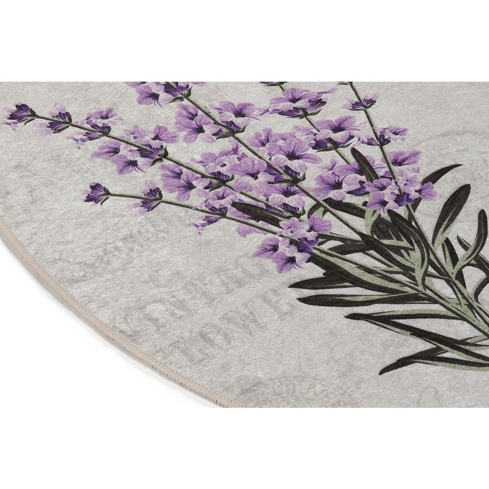 Višebojni Ovlni Tepih Lavender DJT (60 x 90 cm) slika 5