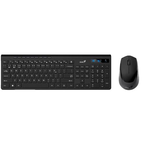 GENIUS SlimStar 8230 Wireless USB US crna tastatura+ miš slika 1